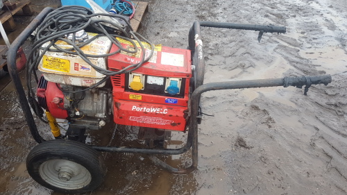 GENSET PortaWELD MPM5/200 welder generator with leads