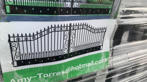 GREAT BEAR wrought iron entrance gates (suit 20ft opening)