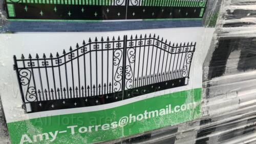 GREAT BEAR wrought iron entrance gates (suit 20ft opening)