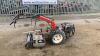 NIBBI MAK16 diesel rotavator c/w BLEC power harrow box - 2