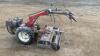 NIBBI MAK16 diesel rotavator c/w BLEC power harrow box - 5