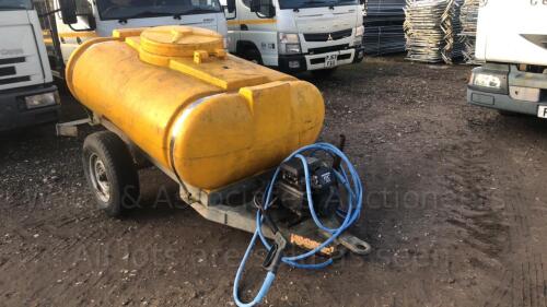 TRAILER ENGINEERING power wash bowser c/w hose & lance