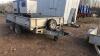 IFOR WILLIAMS LM126 3.5t twin axle plant trailer c/w ramps (s/n B5083180)