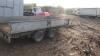 IFOR WILLIAMS LM126 3.5t twin axle plant trailer c/w ramps (s/n B5083180) - 3