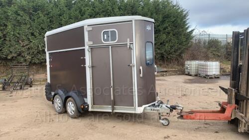 IFOR WILLIAMS HB511 double horse trailer (s/n 5138652)(Handbook, instructions, and keys in bottom office)