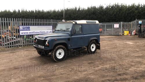 1992 LAND ROVER 90 DEFENDER COUNTY turbo 4 x 4 200tdi c/w fire & ice front bumper, side steps, rear step, full carpet kit (J902 RWL) (Blue) (No VAT) (No V5 documents available) (VOSA mileage discrepancy) (All hour and odometer readings are unverified and