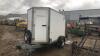 IFOR WILLIAMS 1.3t single axle box trailer (s/n Y1385)