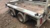 IFOR WILLIAMS 3.5t twin axle plant trailer (s/n E0643356) - 9