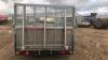 NUGENT 3.5t twin axle beavertail plant trailer c/w mesh sides (s/n B4920H) - 8