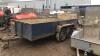 Twin axle plant trailer