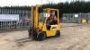 KOMATSU FG15 1.5t gas forklift truck c/w side shift