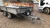 IFOR WILLIAMS 2t twin axle plant trailer with sides