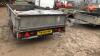 IFOR WILLIAMS 2t twin axle plant trailer with sides - 9