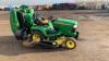 2003 JOHN DEERE X595 diesel ride on mower (s/n D010491) c/w 4' mower deck & hydraulic tip collector - 4