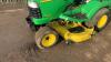 2003 JOHN DEERE X595 diesel ride on mower (s/n D010491) c/w 4' mower deck & hydraulic tip collector - 11