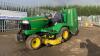 2003 JOHN DEERE X595 diesel ride on mower (s/n D010491) c/w 4' mower deck & hydraulic tip collector - 18