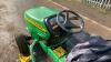 2003 JOHN DEERE X595 diesel ride on mower (s/n D010491) c/w 4' mower deck & hydraulic tip collector - 24