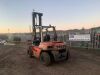 2005 TOYOTA 5FD60 6t diesel driven forklift truck (s/n E13854) with duplex mast & forks - 4