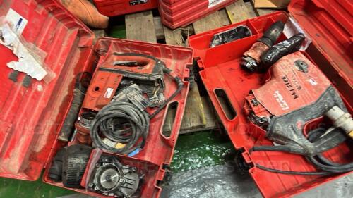 Pallet of HILTI drills