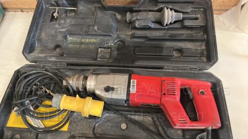 MILWAUKEE DD2-160XE 110v diamond core drill c/w case