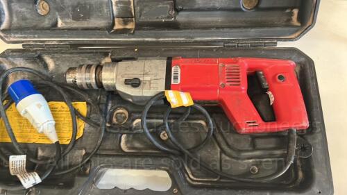 MILWAUKEE DD2-160XE 240v diamond core drill c/w case