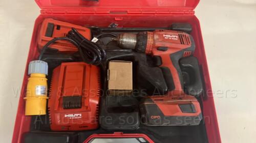 HILTI SF6-A22 22v cordless hammer drill c/w case