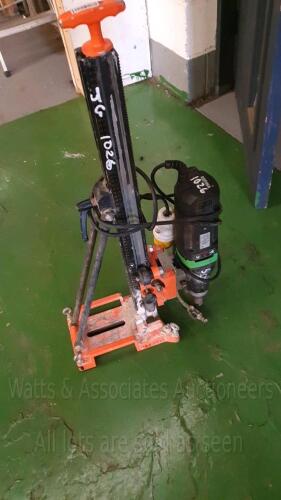 EIBENSTOCK 110v core drill c/w stand