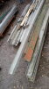 Approx 166 x galvanised palisade fence rails 2050mm