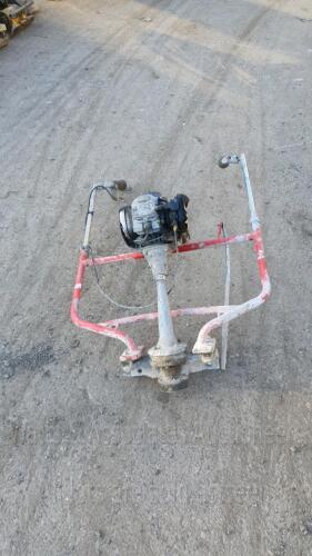 Petrol concrete beam screed unit