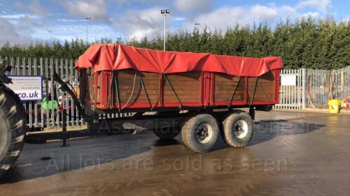 PETTIT 8t twin axle grain trailer with sheet