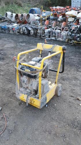 2018 WACKER NEUSON petrol road saw c/w dust suppression bottle