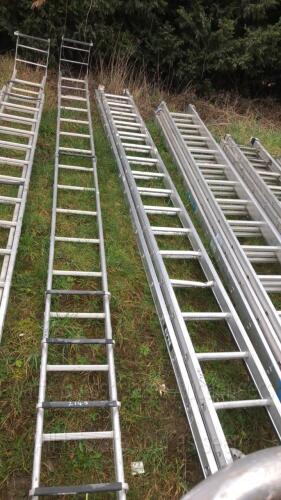 Aluminium single roof ladder