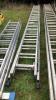 aluminium double extendable ladder