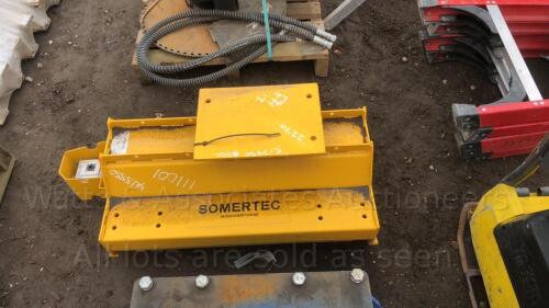 2022 SOMERTEC TJD001 800mm flail mower to suit excavator (suit 1-3t) (unused)