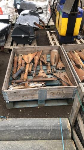 Pallet of pipe bursting equipment