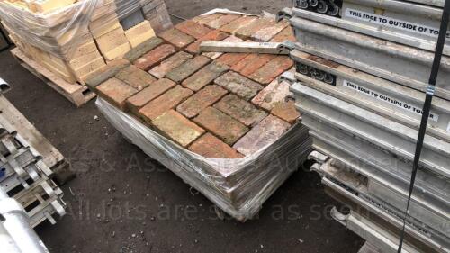 Pallet of hand made bricks