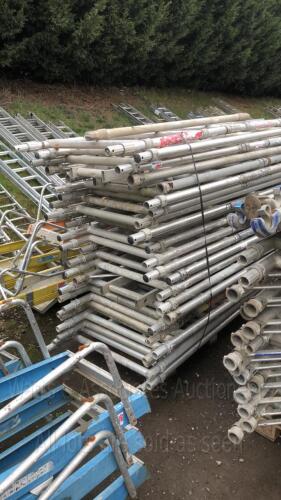 Pallet of aluminium scaffold sections