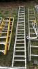 Aluminium double extendable ladder 14ft closed