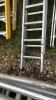 Aluminium double extendable ladder 14ft closed - 3