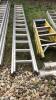 Aluminium double extendable ladder