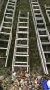 Aluminium double extendable ladder