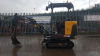 2018 VOLVO EC15D 1.5t rubber tracked excavator (s/n SDC00001896) with bucker, blade & piped - 2