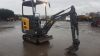 2018 VOLVO EC15D 1.5t rubber tracked excavator (s/n SDC00001896) with bucker, blade & piped - 8