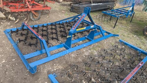 9ft tractor mounted cast harrow (unused)