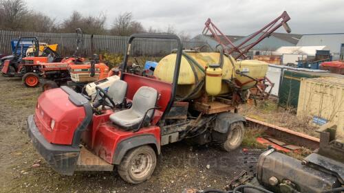 TORO WORKMAN diesel utility vehicle c/w mounted sprayer