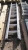 Triple aluminium extendable ladder