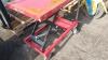 2 x manual lifting work tables - 2