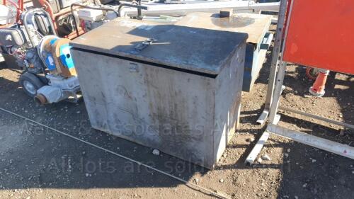 Steel lockable container