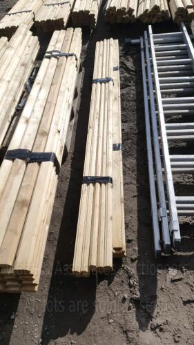 Bundle of decking hand rail