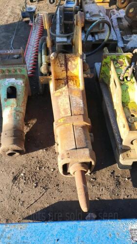 JCB 360Q hydraulic machine breaker & lines (45mm pins)